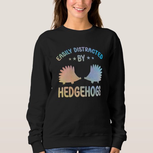 Sweatshirt Cute Hedgehog Outfit for Hedgehog Lovers Apparel W (Devant)