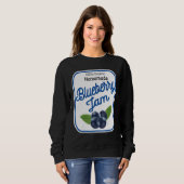 Sweatshirt Cute Homemade Blueberry Jam Easy Lazy Halloween Co (Devant entier)
