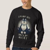 Sweatshirt Cute Husky Chig Pun (Devant)