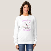 Sweatshirt Cute Im Propulsé Par Des Boudles De Chat (Devant entier)