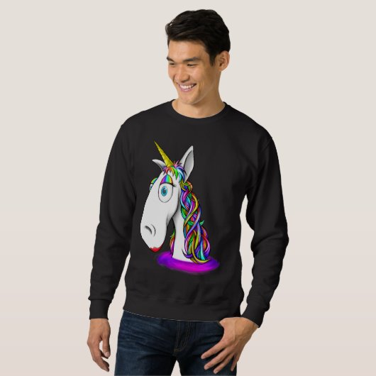 Sweatshirt Cute Kids Love Great Awesome  Mythical Creature Da (Devant entier)