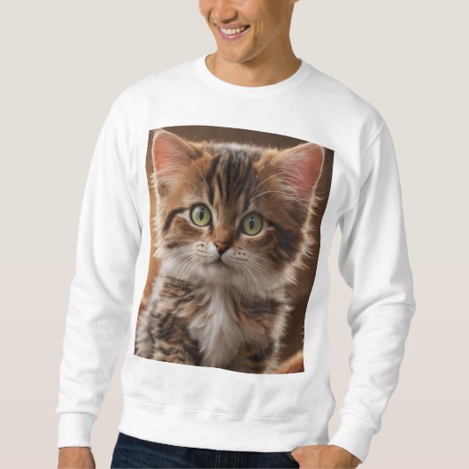 Sweatshirt Cute Kitten (Devant)