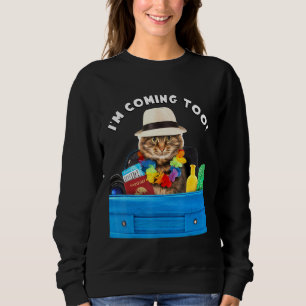 Sweatshirt Cute Kitten Vacances Été Famille Chat Venant Aussi