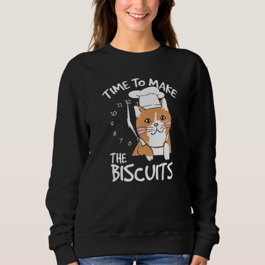 Sweatshirt Cute Kitty Temps Pour Rendre Les Biscuits Cat Univ (Devant)