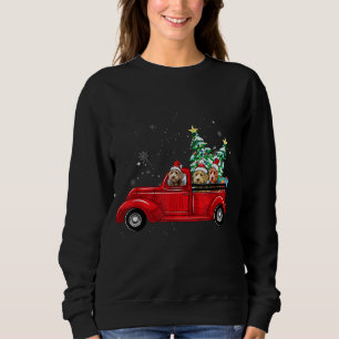 Sweatshirt Cute Labradoodle Chien Conduite Xmas Camion Noël