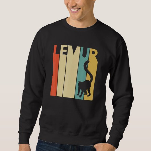 Sweatshirt Cute Lemur Animal (Devant)