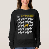 Sweatshirt Cute Leonberger Be Different Inspiration (Devant)