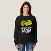 Sweatshirt Cute Leopard Gecko Maman Reptile Gecko Animal Leop (Devant entier)
