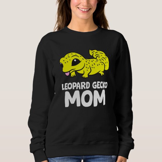 Sweatshirt Cute Leopard Gecko Maman Reptile Gecko Animal Leop (Devant)