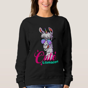 Sweatshirt Cute Llama Alpaca Llamas Enfants Filles Femmes