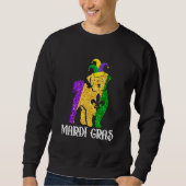 Sweatshirt Cute Maltese Dog Lover Mardi Gras Party Jester Mas (Devant)