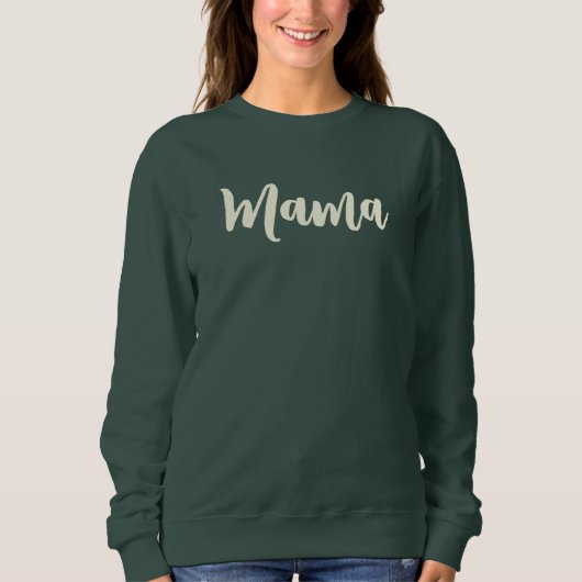Sweatshirt CUTE Mama Green (Devant)