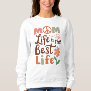 Sweatshirt Cute Maman vie mot art