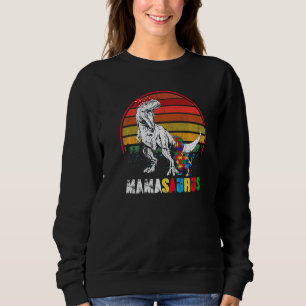 Sweatshirt Cute Mamasaurus T Rex Dinosaur Mama Autisme