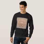 Sweatshirt Cute Mandala Lotus Flower Illustration Unique Wome (Devant entier)