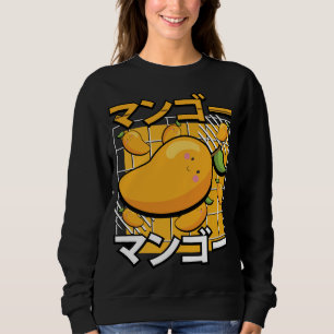 Sweatshirt Cute Mango Fruit Kawaii Anime japonais rétro