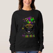 Sweatshirt Cute Mardi Gras Carnival Newfoundland Dog Mardi Gr (Devant)
