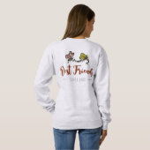 Sweatshirt Cute Meilleure grenouilles amies sur la sueur de N (Dos entier)