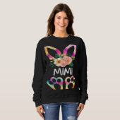 Sweatshirt Cute Mimi Bunny Tie Dye Print  Family Easter Day M (Devant entier)