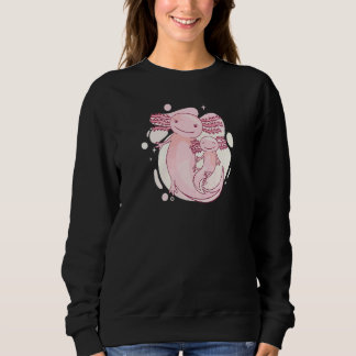 Sweatshirt Cute Mom & Daughter Axolotl Kids Girl Women Salam