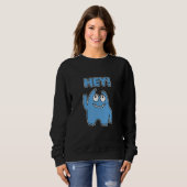 Sweatshirt Cute Monster Face  Halloween Kids Men Women (Devant entier)