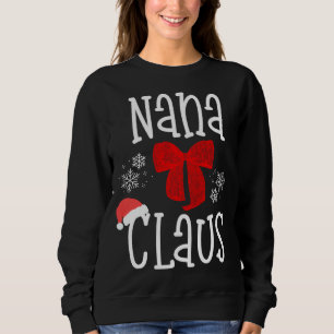 Sweatshirt Cute Nana Claus Père Noël Grand-mère Fam Pyjama de