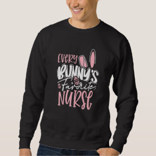 Sweatshirt Cute Nicu Picu L&d Chaque Bunnys Infirmière Favori
