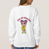 Sweatshirt Cute, Not Defenseless Women's Hoodie (Dos)