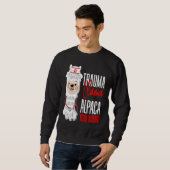 Sweatshirt Cute Nurse Paramedic EMT Alpaca Your Wound Trauma (Devant entier)