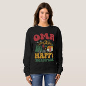 Sweatshirt Cute Oma Of The Happy Camper Groovy Camping Trip (Devant entier)