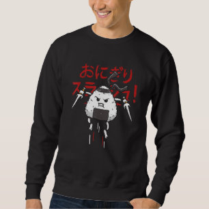 Sweatshirt Cute Onigiri Rice Ball Ninja Otaku Weeb Japonais F