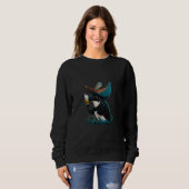 Sweatshirt Cute Orca Animal Orca Drinking Beer  1 (Devant entier)