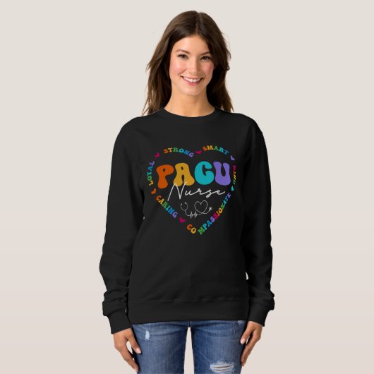 Sweatshirt Cute Pacu Nurse Squad Appreciation Nursing (Devant entier)