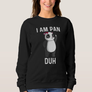 Sweatshirt Cute Panda Art Pour Hommes Femmes Red Géant Forêt
