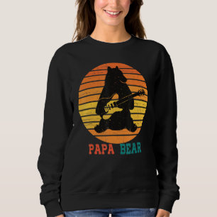 Sweatshirt Cute Papa Ours Fête des pères Vintage Retro Papa G