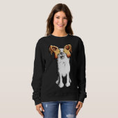 Sweatshirt Cute papillon Chien 5 (Devant entier)