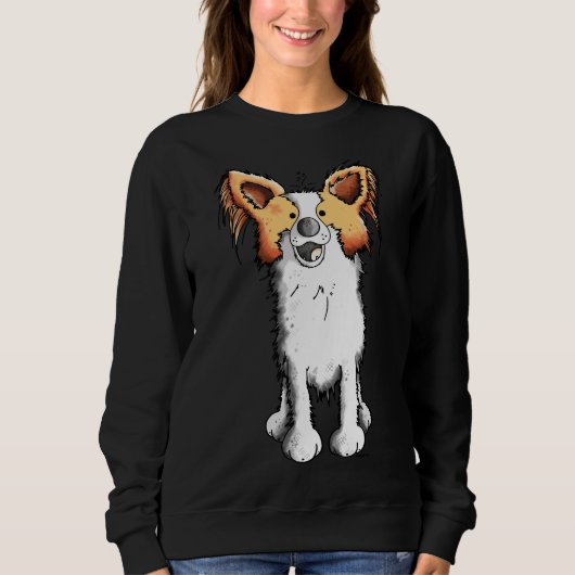 Sweatshirt Cute papillon Chien 5 (Devant)