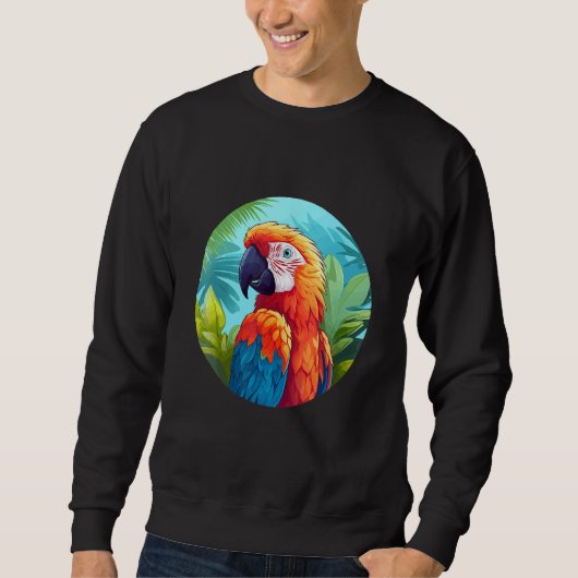 Sweatshirt Cute Parrot Bird Parrot Motif Birds Parrot 1 (Devant)