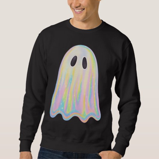 Sweatshirt Cute Pastel Rainbow Ghost | Éffrayant esthétique (Devant)