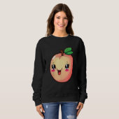 Sweatshirt Cute Peach Halloween 2024 Costume Fruit Graphique  (Devant entier)