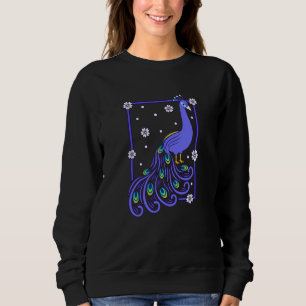 Sweatshirt Cute Peacock Peacocks Nature Oiseaux d'Amour Graph