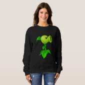 Sweatshirt Cute Peashooter Nostalgia Plants And Zombies Leaf  (Devant entier)