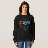 Sweatshirt Cute PEDS Nurse Squad Appreciation Nursing (Devant entier)