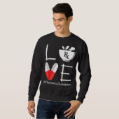 Sweatshirt Cute Pharmacie Tech Aimer Technicien en pharmacie (Devant entier)