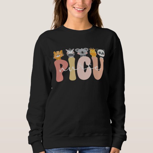 Sweatshirt Cute PICU Nurse Pediatric Intensive Care Unit (Devant)