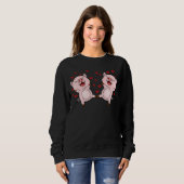 Sweatshirt Cute Pigs Valentines Day Matching Couple Pigs (Devant entier)