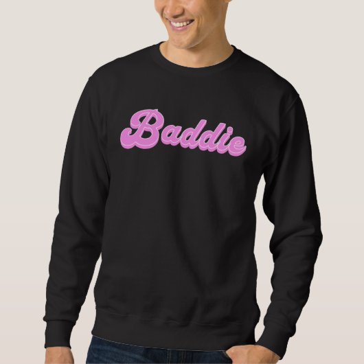 Sweatshirt Cute Pink Baddie (Devant)