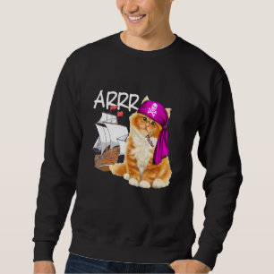 Sweatshirt Cute Pirate Chat Va Arracher Buccaneer Kitten Feli