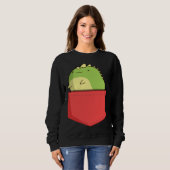Sweatshirt Cute Pocket Dino  Prehistoric Rex Dino In Pocket K (Devant entier)