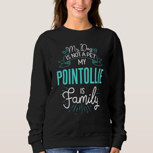 Sweatshirt Cute Pointollie Design Family Chien N (Devant)